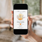 Boho Little Lamb Pompoen Waterverf Baby shower Kaart