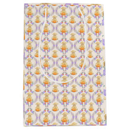 Boho Little Lamb Pompoen Waterverf Baby shower Medium Cadeauzakje