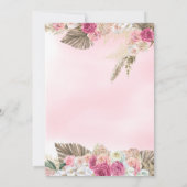 Boho Little Miss ONEderful Floral 1st Birthday Kaart (Achterkant)