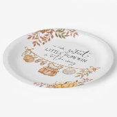 Boho Little Pumpkin is op weg naar het Baby shower Papieren Bordje (Gekanteld)