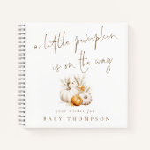 Boho Little Pumpkin op weg Baby Gastenboek Notitieboek (Voorkant)