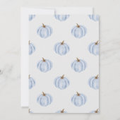 Boho Little Pumpkin Uitnodigen, Herfst Baby Boy Sh Kaart (Achterkant)