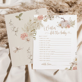 Boho Little pumpkin wenst een baby kaart