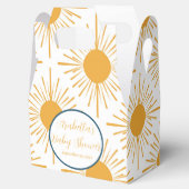 Boho Little Ray of Sun Neutral Baby shower Bedankdoosjes (Geopend)