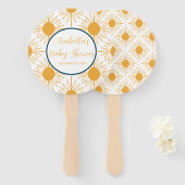 Boho Little Ray of Sun Neutral Baby shower Handwaaier (Voorkant en achterkant)
