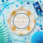 Boho Little Ray of Sun Neutral Baby shower Papieren Bordje (Feest)