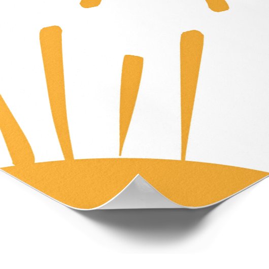 Boho Little Ray of Sun Neutral Baby shower Poster (Hoek)