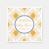 Boho Little Ray of Sun Neutral Baby shower Servet (Voorkant)