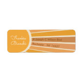 Boho Little ray of Sunshine Baby Shower Address Etiket (Voorkant)