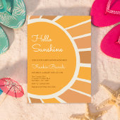Boho Little ray of Sunshine Baby Shower Kaart