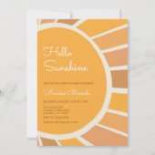 Boho Little ray of Sunshine Baby Shower Kaart (Voorkant)