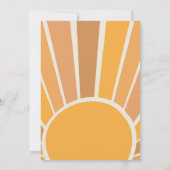 Boho Little ray of Sunshine Baby Shower Kaart (Achterkant)