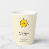 Boho Little Ray of Sunshine Baby shower Papieren Bekers (Voorkant)