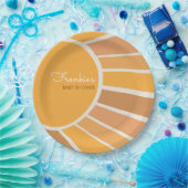 Boho Little ray of Sunshine Baby Shower Papieren Bordje (Feest)