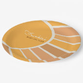 Boho Little ray of Sunshine Baby Shower Papieren Bordje (Gekanteld)