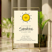 Boho Little Ray Of Sunshine Baby shower Poster