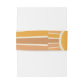 Boho Little ray of Sunshine Baby Shower Uitnodigingen Wikkel (Achterkant Voorbeeld)