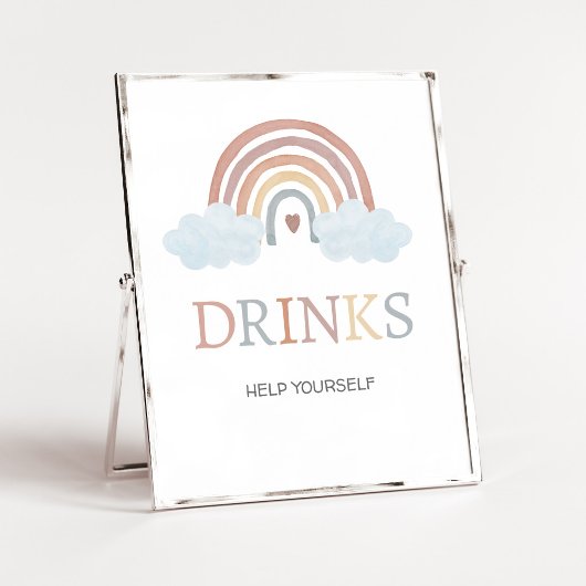 Boho Little Ray of Sunshine Dranken Bord Poster