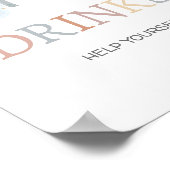 Boho Little Ray of Sunshine Dranken Bord Poster (Hoek)