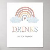 Boho Little Ray of Sunshine Dranken Bord Poster (Voorkant)