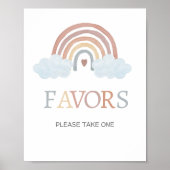 Boho Little Ray of Sunshine Favorbord Poster (Voorkant)