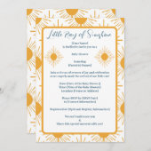 Boho Little Ray of Sunshine Neutral Baby shower Kaart (Voorkant / Achterkant)