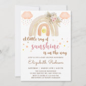 Boho Little Ray of Sunshine Rainbow Baby shower Kaart (Voorkant)