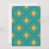 Boho Little Ray Sun Turquoise douche op afstand Kaart (Achterkant)