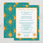 Boho Little Ray Sun Turquoise douche op afstand Kaart (Voorkant / Achterkant)