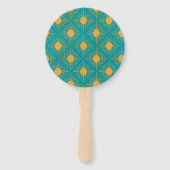 Boho Little Ray van Sun Turquoise Baby shower Handwaaier (Achterkant)