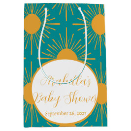 Boho Little Ray van Sun Turquoise Baby shower Medium Cadeauzakje