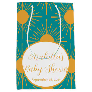 Boho Little Ray van Sun Turquoise Baby shower Medium Cadeauzakje