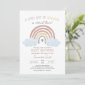 Boho Little Ray van Sunshine Baby shower Kaart (Staand voorkant)