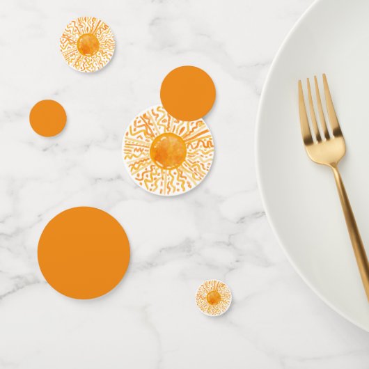 Boho Little Ray van Sunshine Oranje Waterverf Zon Confetti (Groep)