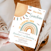 Boho Little Sunshine 1e verjaardagsfeestje