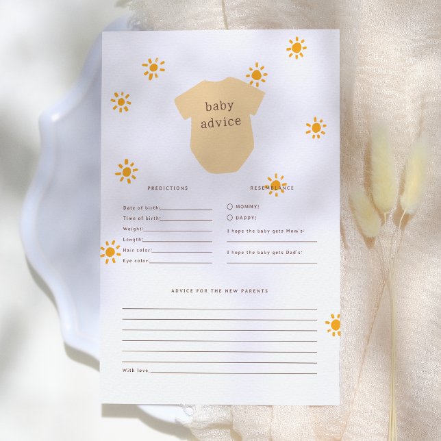 Boho Little Sunshine Baby Voorspelling & Advies sp (Creator heeft geüpload)