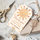 Boho Little Sunshine Verjaardag Dank u Cadeau Labe Cadeaulabel