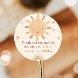 Boho Little Sunshine Verjaardag Sticker