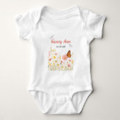 Boho Little Wildflower Aangepaste Baby naam Romper (Voorkant)