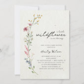 Boho Little Wildflower Baby shower Kaart (Voorkant)