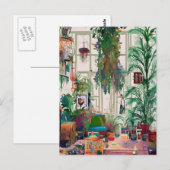 Boho Living Room vol Planten Briefkaart (Voorkant / Achterkant)