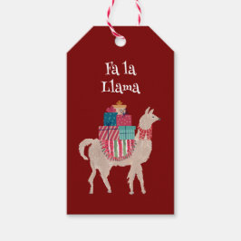 Boho Llama Alpaca Capybara met de hand geïllustree Cadeaulabel