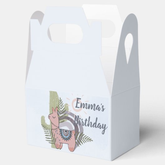 Boho Llama Bedankdoosjes (Geopend)