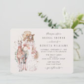 Boho Llama Bride Vrijgezellenfeest Kaart (Staand voorkant)