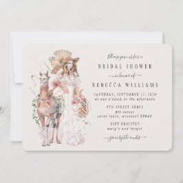 Boho Llama Bride Vrijgezellenfeest Kaart