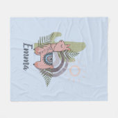 Boho Llama Fleece Deken (Voorkant (Horizontaal))