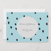 Boho Llama Mama Oh Baby Boy Shower Matte Kaart (Achterkant)