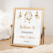 Boho Llama mobiele babyshower Welkom Poster