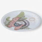 Boho Llama Papieren Bordje (Gekanteld)