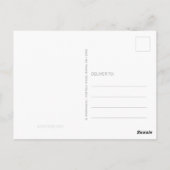 Boho Llama Roze Waterverf Baby shower per post Briefkaart (Achterkant)